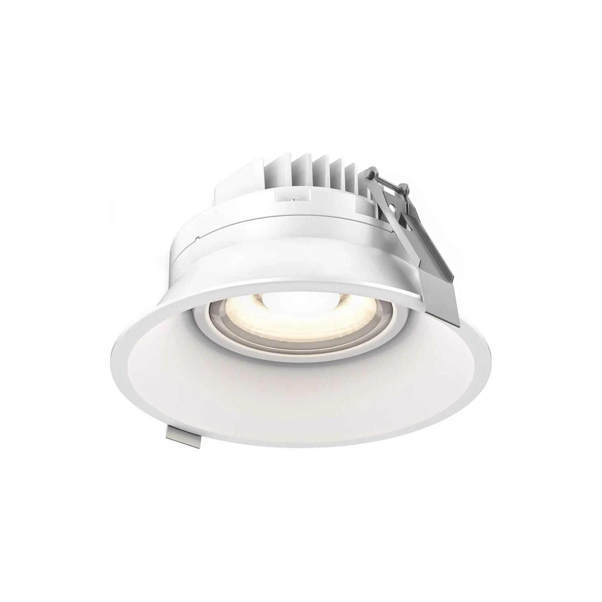 DALS Lighting - 6" Round Indoor/Outdoor Regressed Gimbal Down Light CCT - RGM6-CC-WH | Montreal Lighting & Hardware