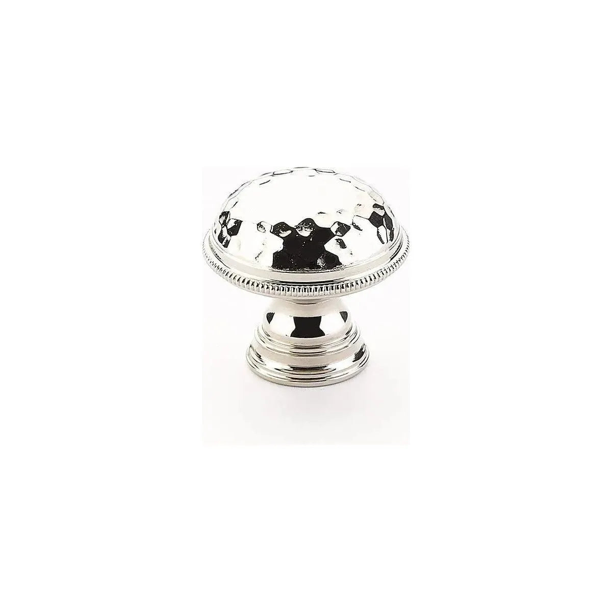Schaub - Atherton Knurled Edge Hammered Knob - 571-PN | Montreal Lighting & Hardware