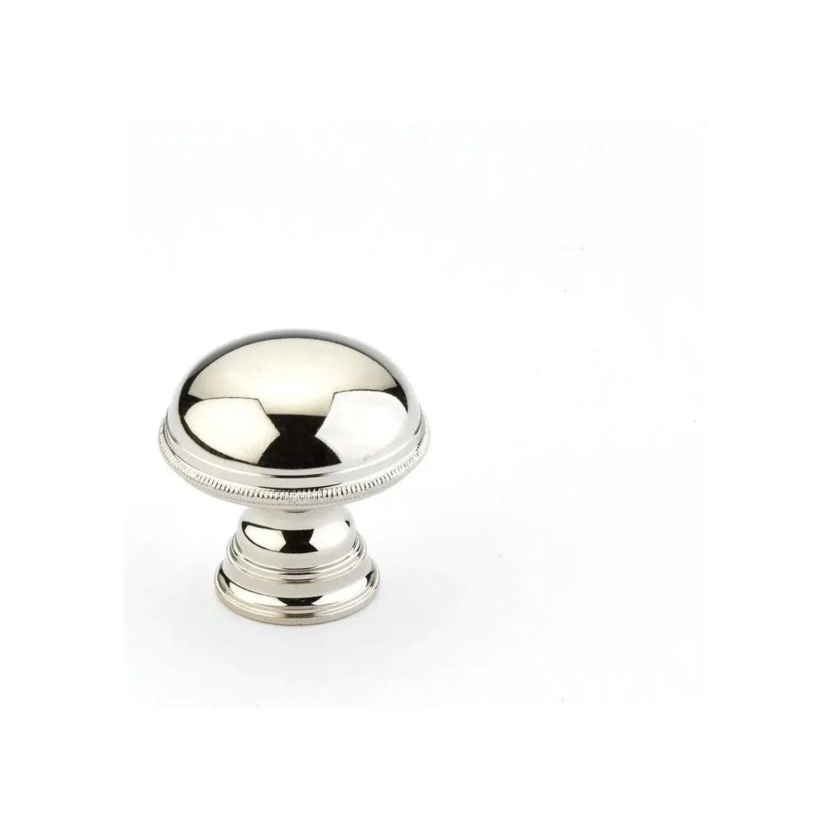 Schaub - Atherton Knurled Edge Plain Surface Knob - 572-PN | Montreal Lighting & Hardware
