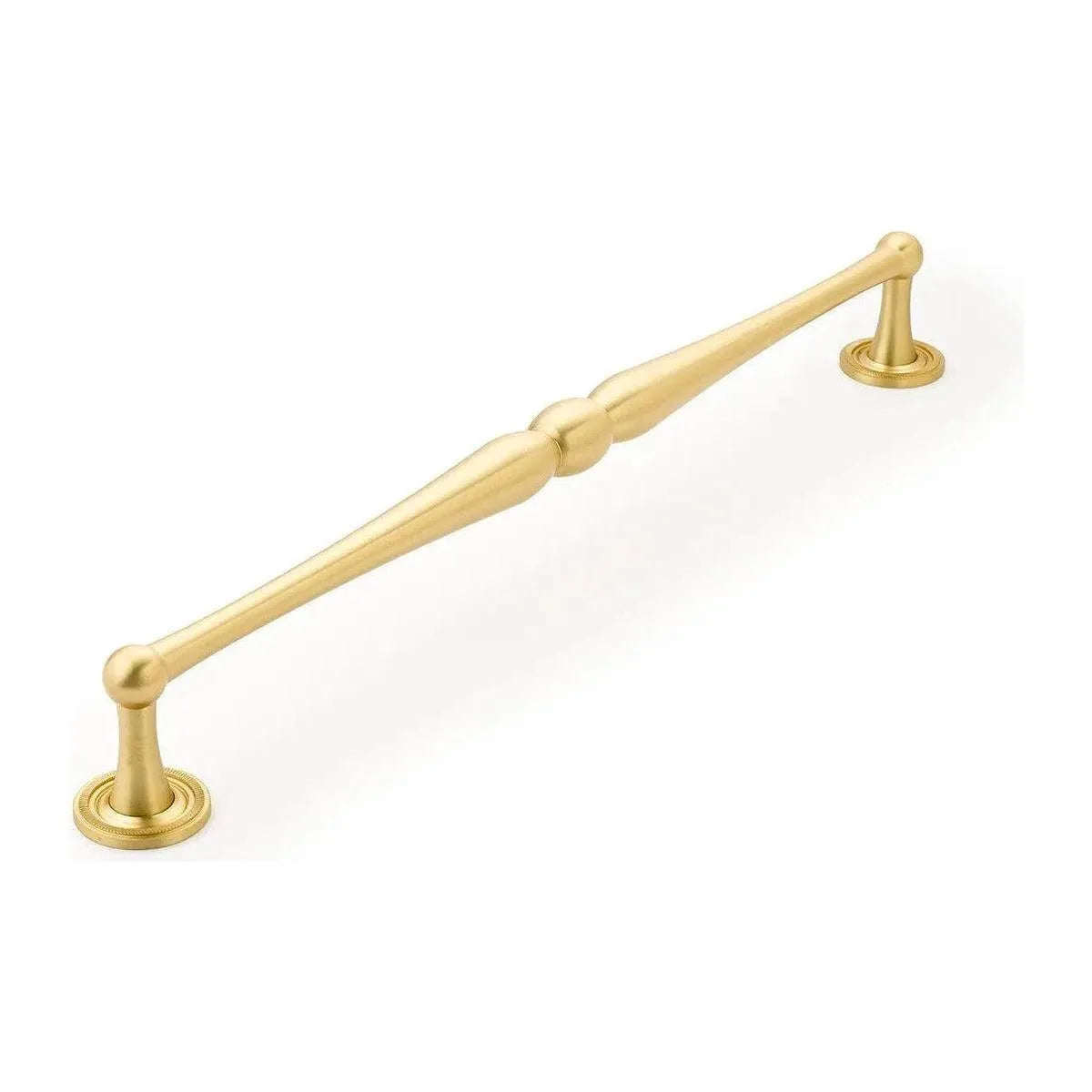 Schaub - Atherton Knurled Footplates Appliance Pull - 578-SB | Montreal Lighting & Hardware