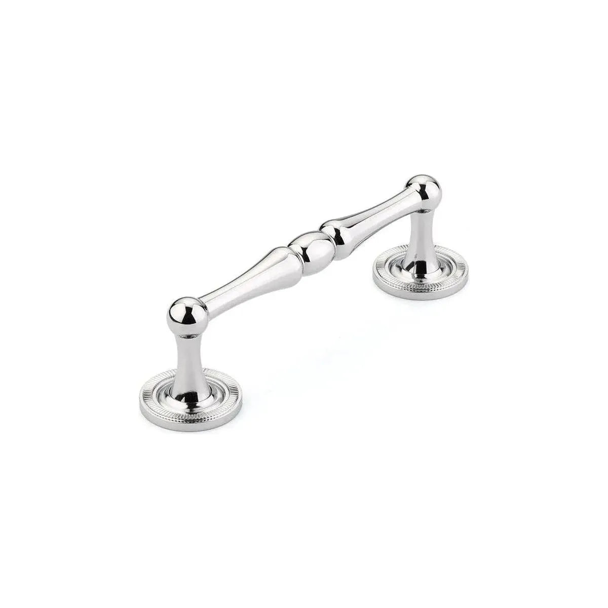 Schaub - Atherton Knurled Footplates Pull - 576-10B | Montreal Lighting & Hardware