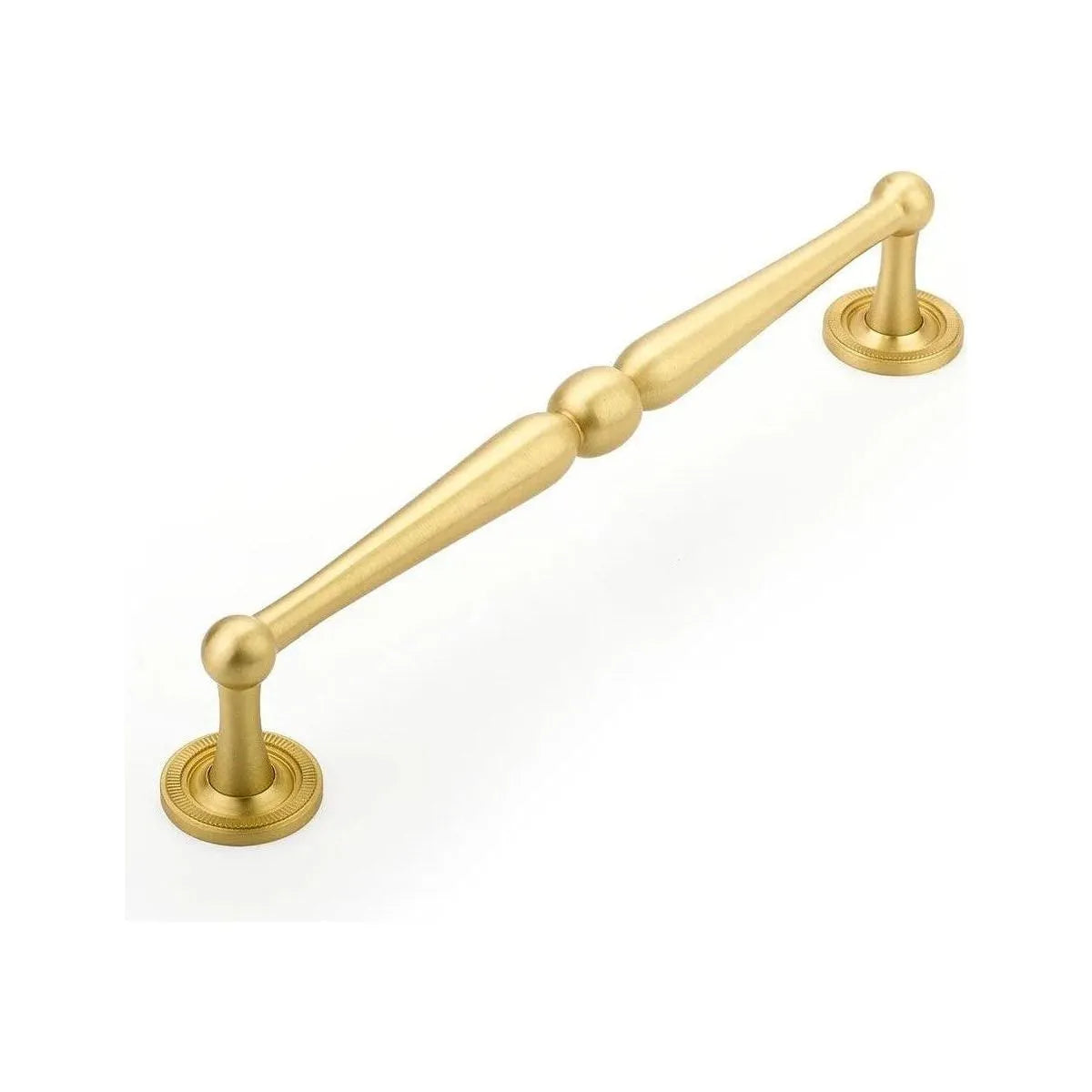 Schaub - Atherton Knurled Footplates Pull - 577-SB | Montreal Lighting & Hardware