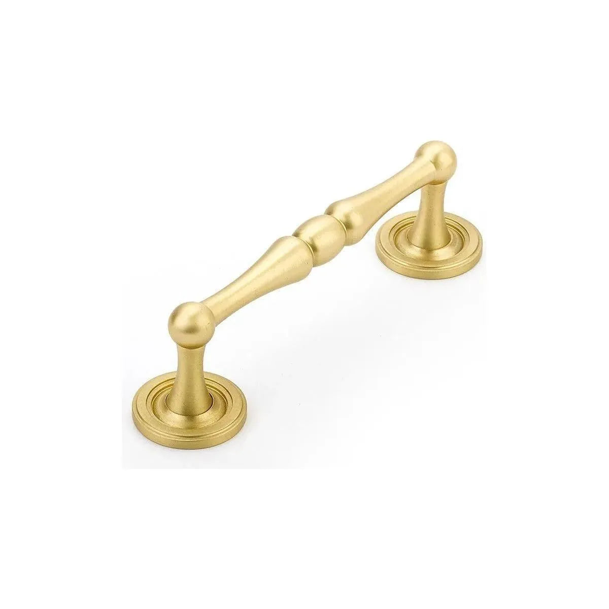 Schaub - Atherton Plain Footplates Pull - 579-SB | Montreal Lighting & Hardware