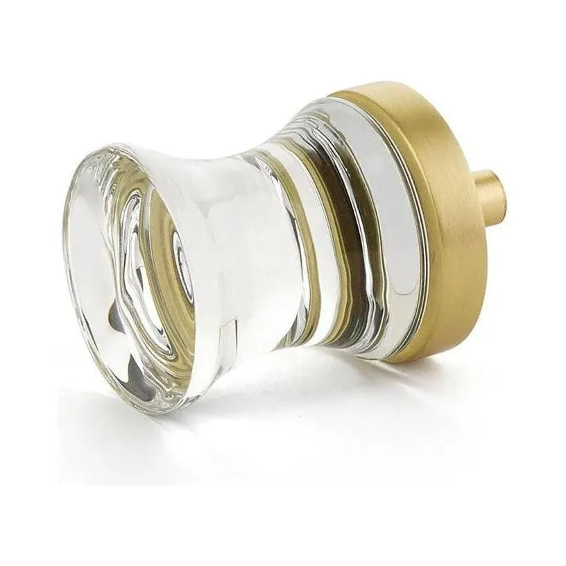 Schaub - City Lights Concave Glass Knob - 76-SB | Montreal Lighting & Hardware