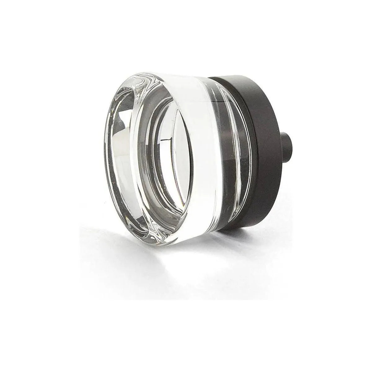 Schaub - City Lights Flat Disc Glass Knob - 77-10B | Montreal Lighting & Hardware