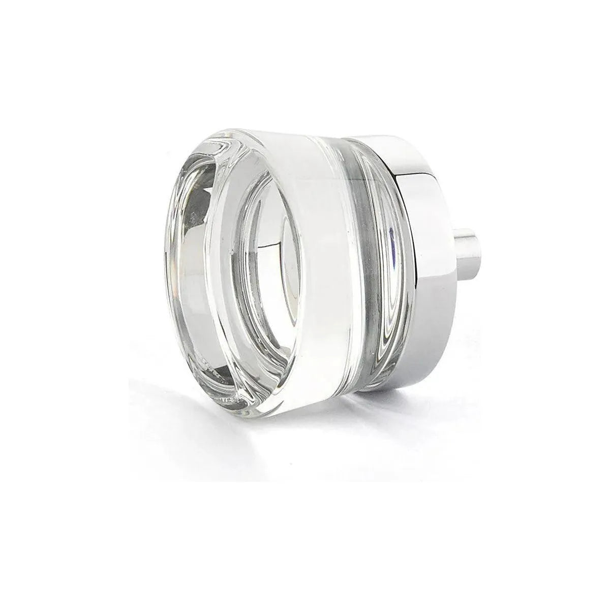 Schaub - City Lights Flat Disc Glass Knob - 77-26 | Montreal Lighting & Hardware