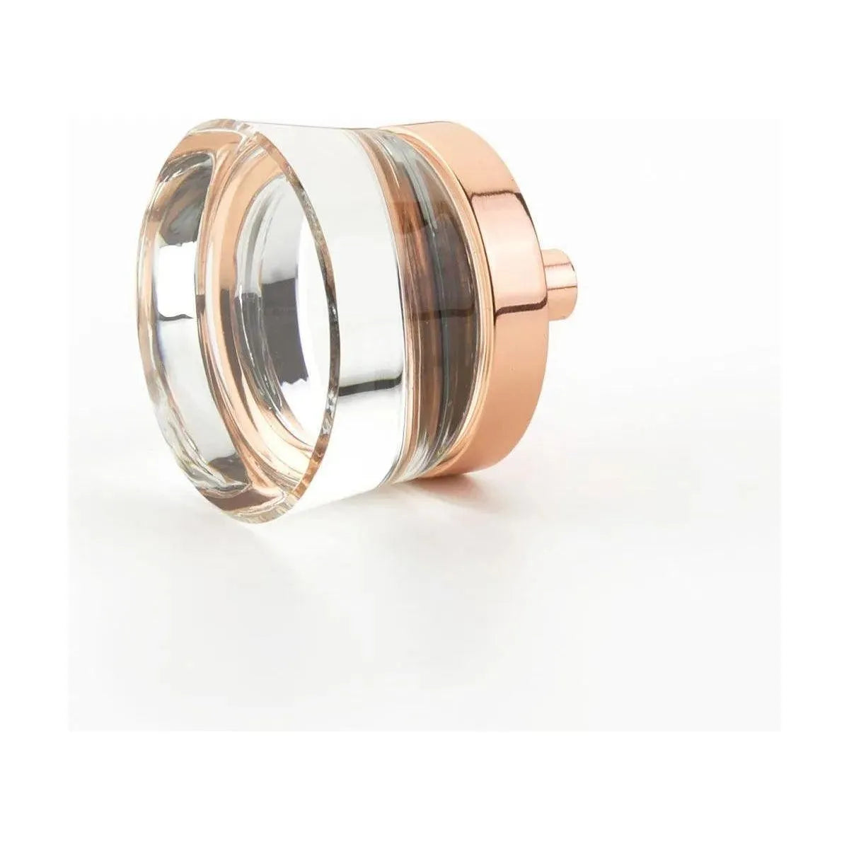 Schaub - City Lights Flat Disc Glass Knob - 77-PRG | Montreal Lighting & Hardware