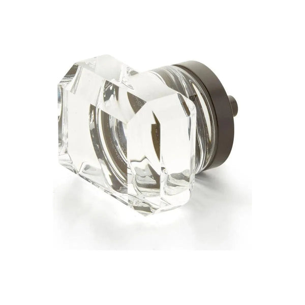 Bouton en verre rectangulaire City Lights