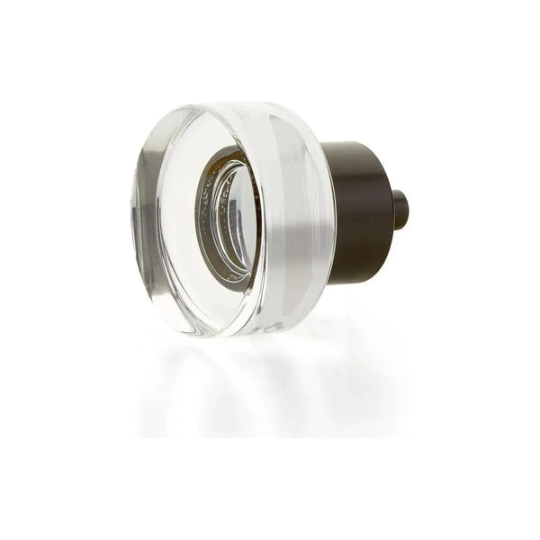 City Lights Round Disc Glass Knob