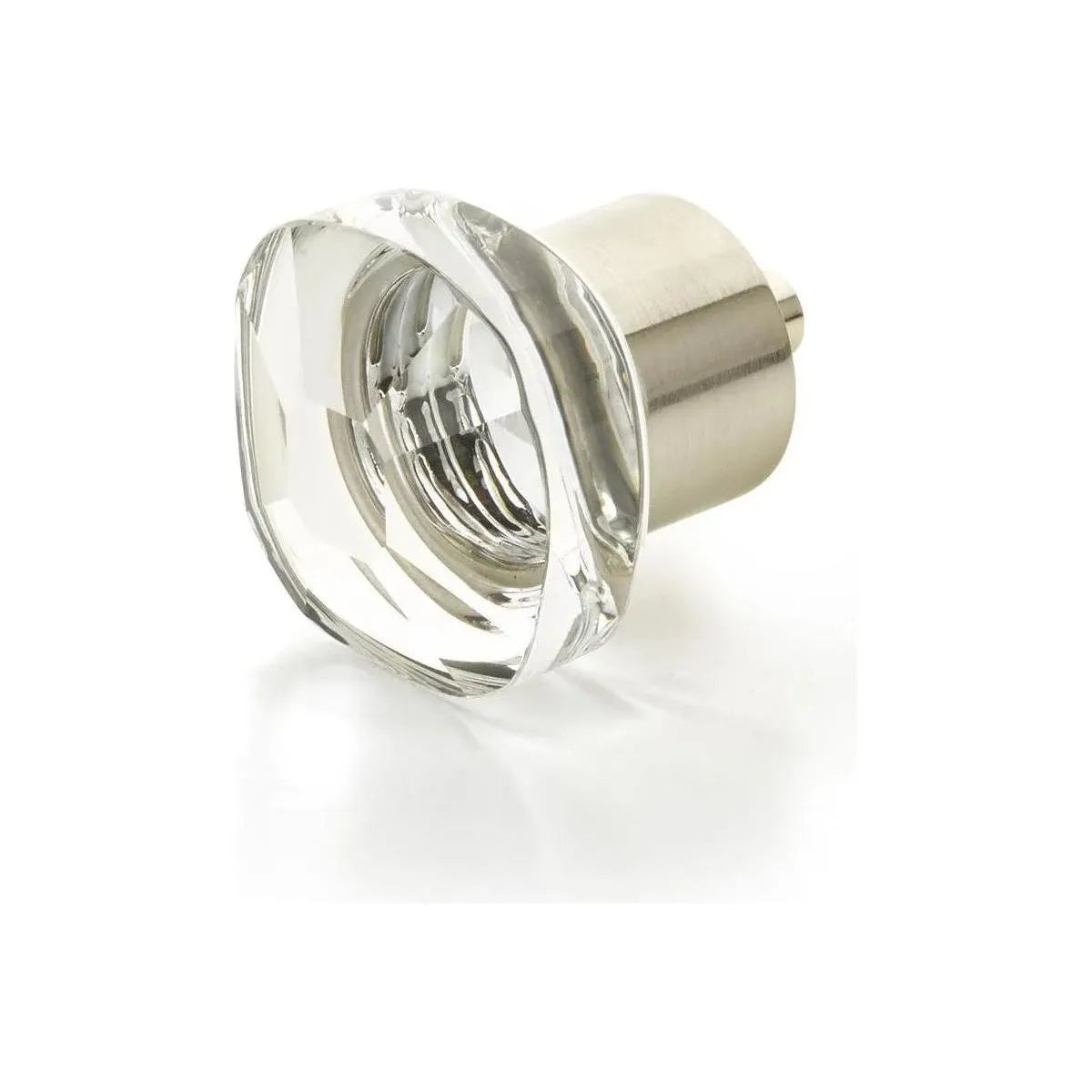 Schaub - City Lights Soft Square Glass Knob - 61-10B | Montreal Lighting & Hardware