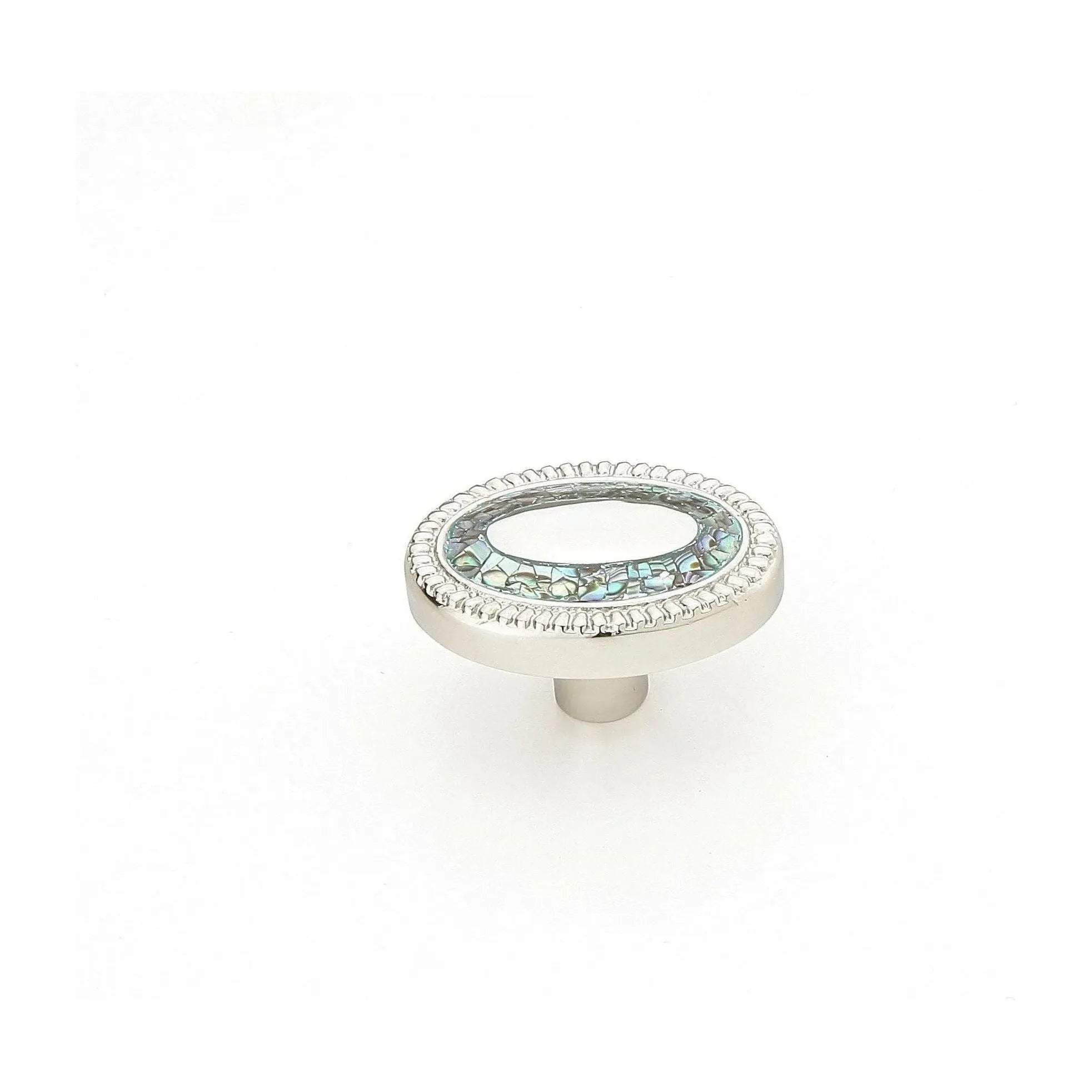 Schaub - Fair Isle Imperial Shell Oval Knob - 657-PN | Montreal Lighting & Hardware