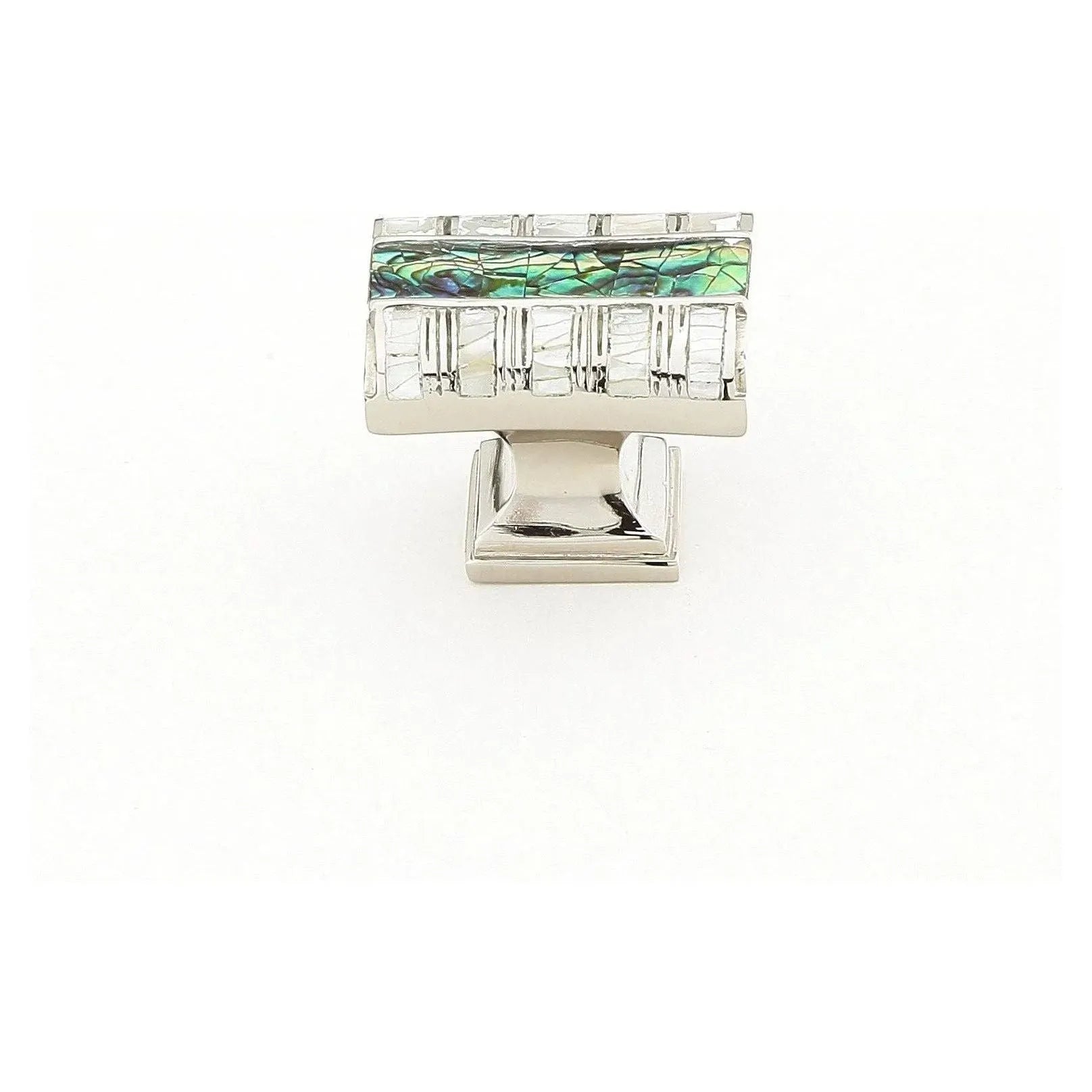 Schaub - Fair Isle Imperial Shell Rectangle Knob - 654-PN | Montreal Lighting & Hardware