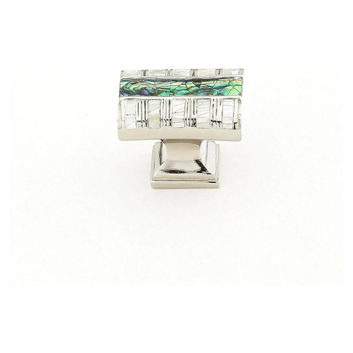 Schaub - Fair Isle Imperial Shell Rectangle Knob - 654-PN | Montreal Lighting & Hardware