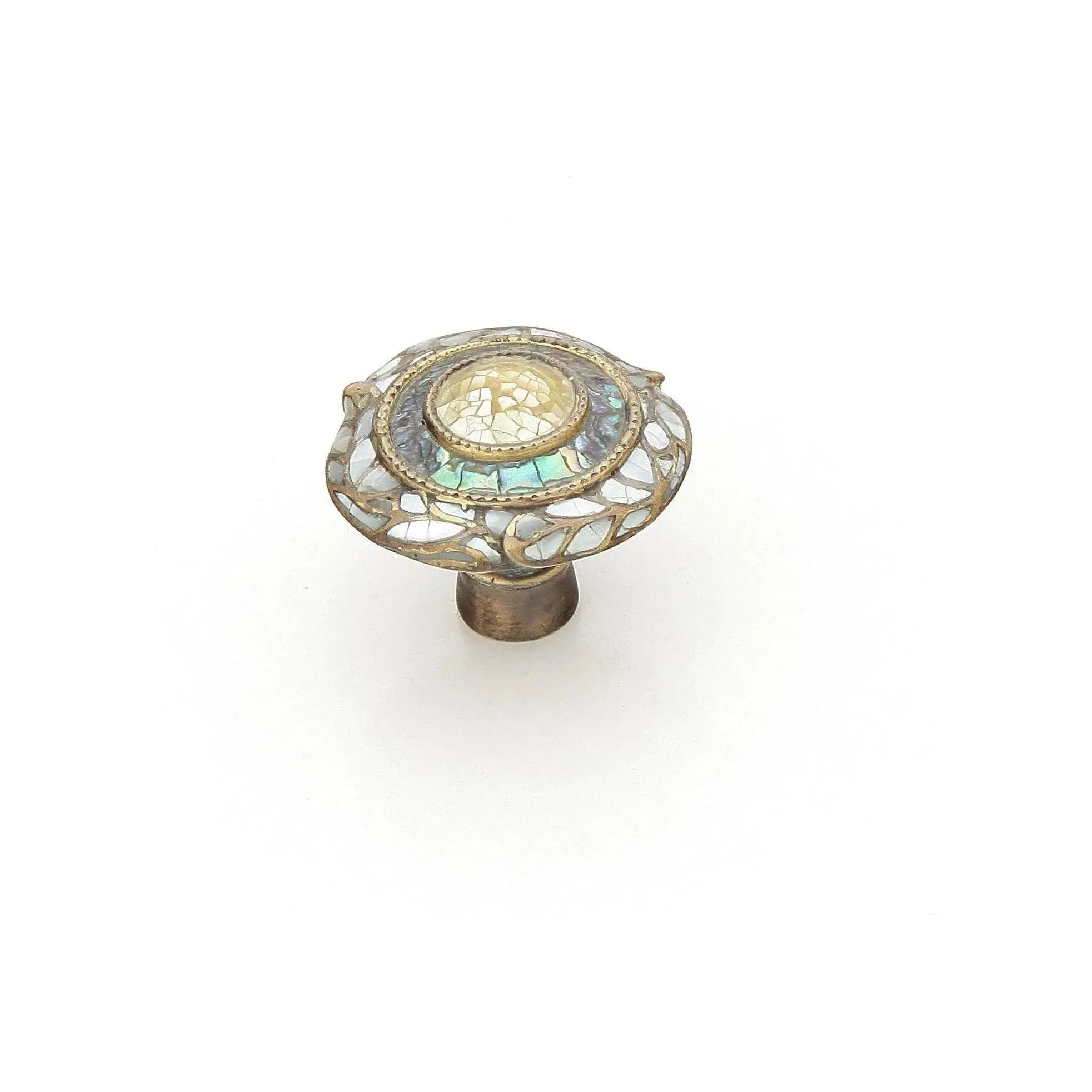 Schaub - Fair Isle Imperial Shell Round Knob - 651-AD | Montreal Lighting & Hardware