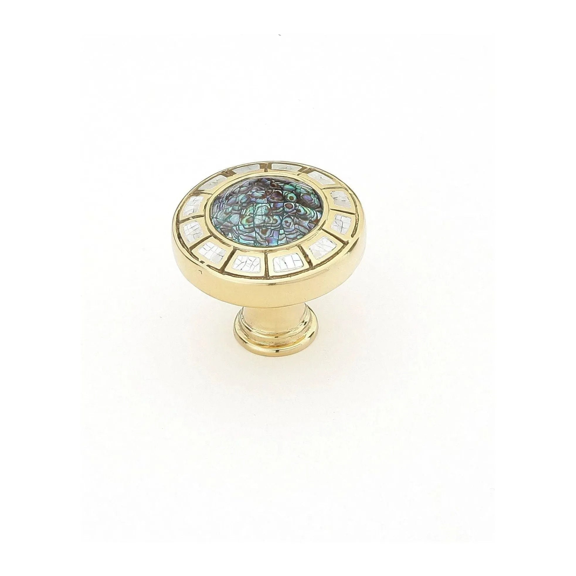 Schaub - Fair Isle Imperial Shell Round Knob - 655-PB | Montreal Lighting & Hardware
