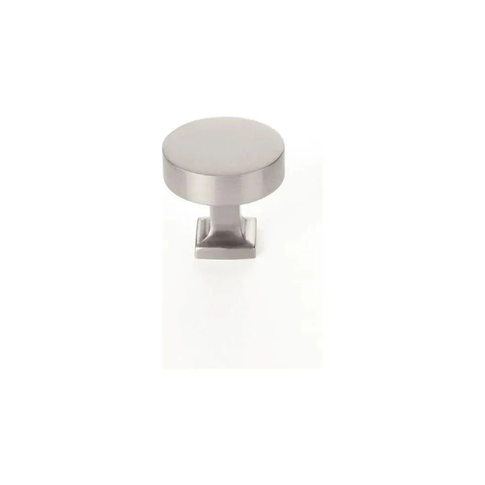 Schaub - Haniburton Round Knob with Square Base - 469-15 | Montreal Lighting & Hardware