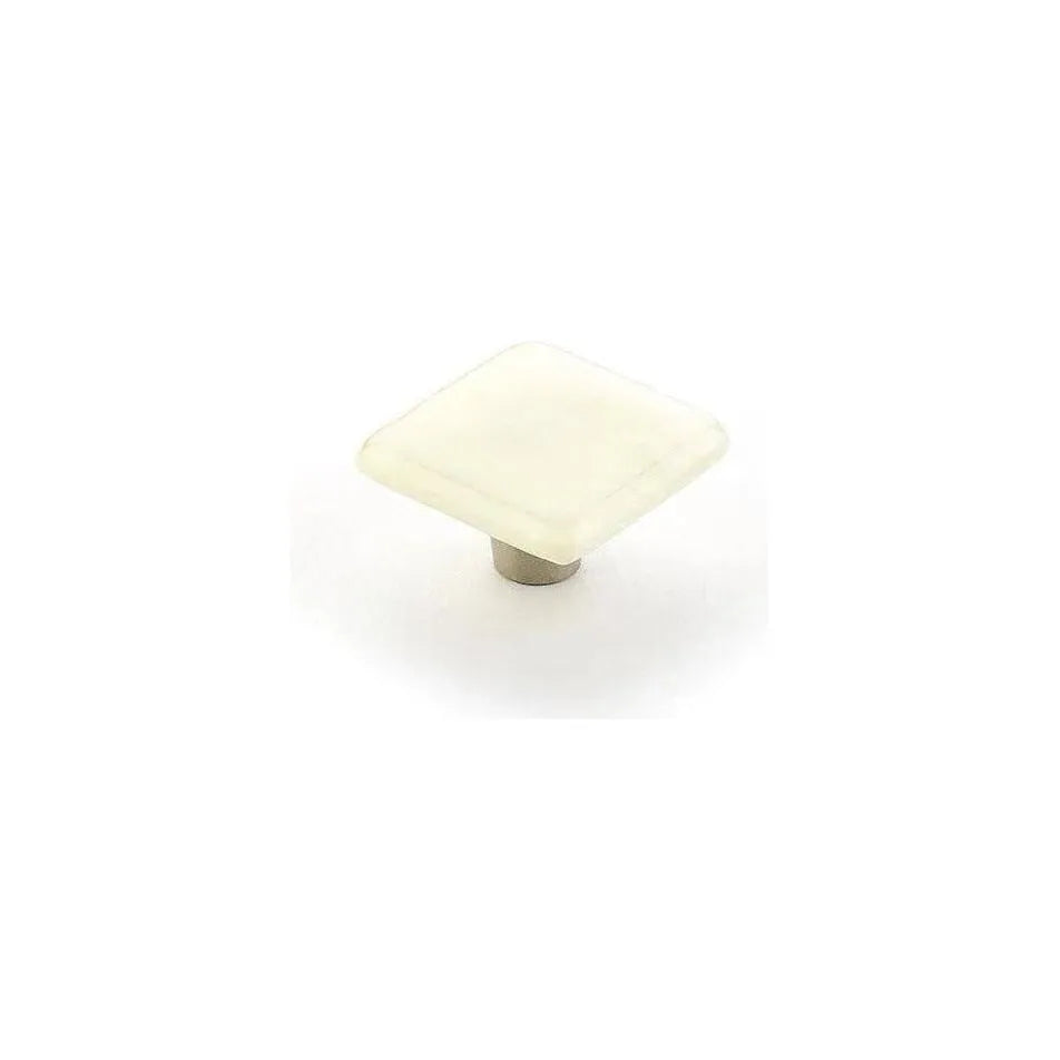 Schaub - Ice Square Knob - 34-IVS | Montreal Lighting & Hardware