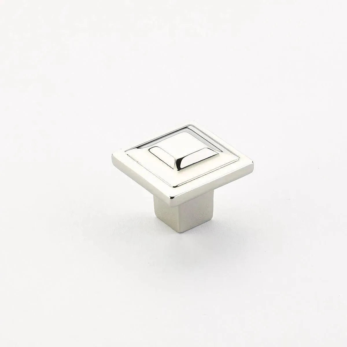 Schaub - Menlo Park Square Knob - 530-PN | Montreal Lighting & Hardware