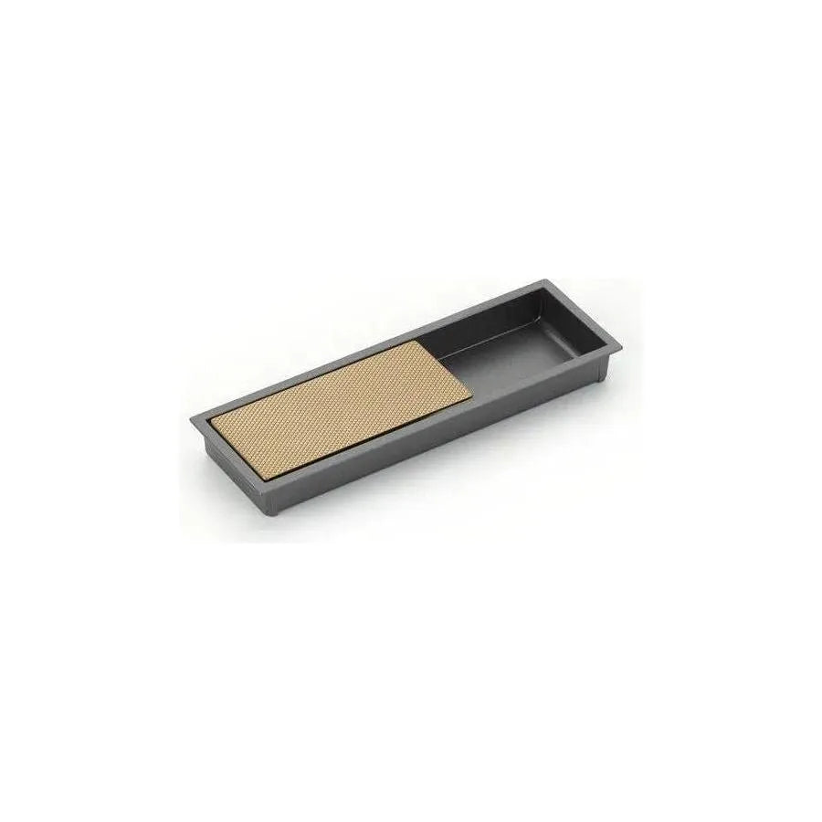 Schaub - MODO Rectangular Recessed Pull - 1210-GM/SSB | Montreal Lighting & Hardware