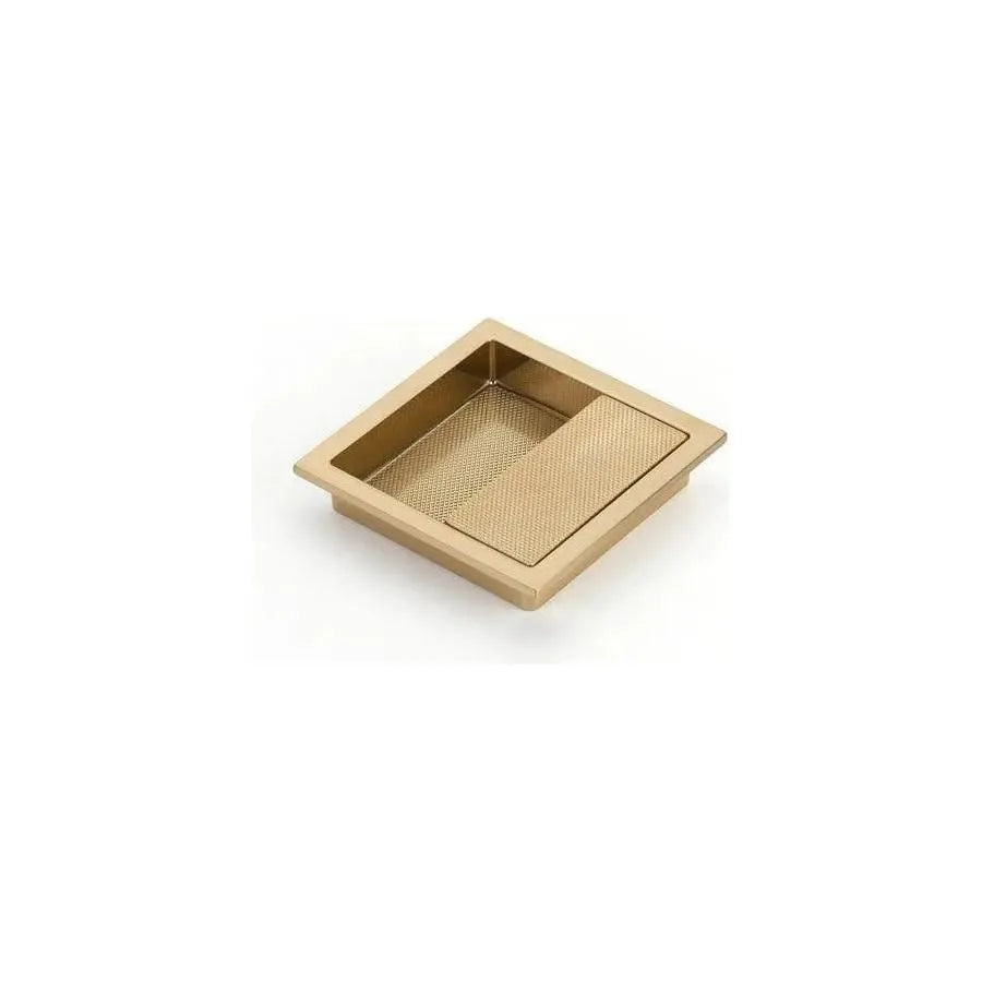 Schaub - MODO Square Recessed Cup Pull - 1208-SSB | Montreal Lighting & Hardware