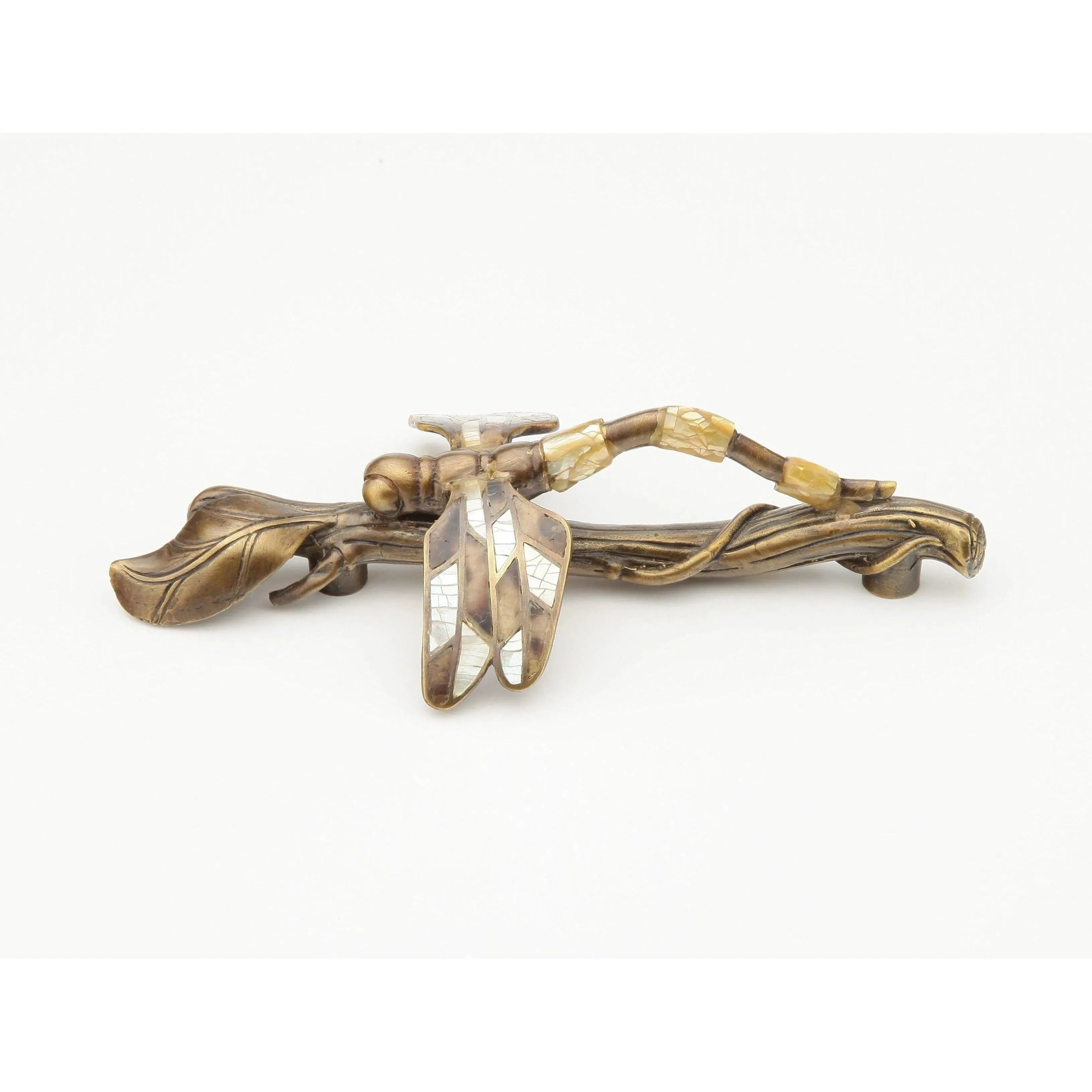 Schaub - Nature Dragonfly-Twig Pull - 892-MOP/ED | Montreal Lighting & Hardware