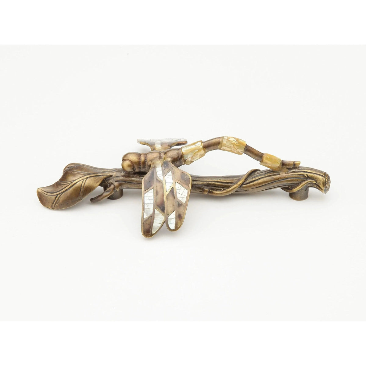 Schaub - Nature Dragonfly-Twig Pull - 892-MOP/ED | Montreal Lighting & Hardware
