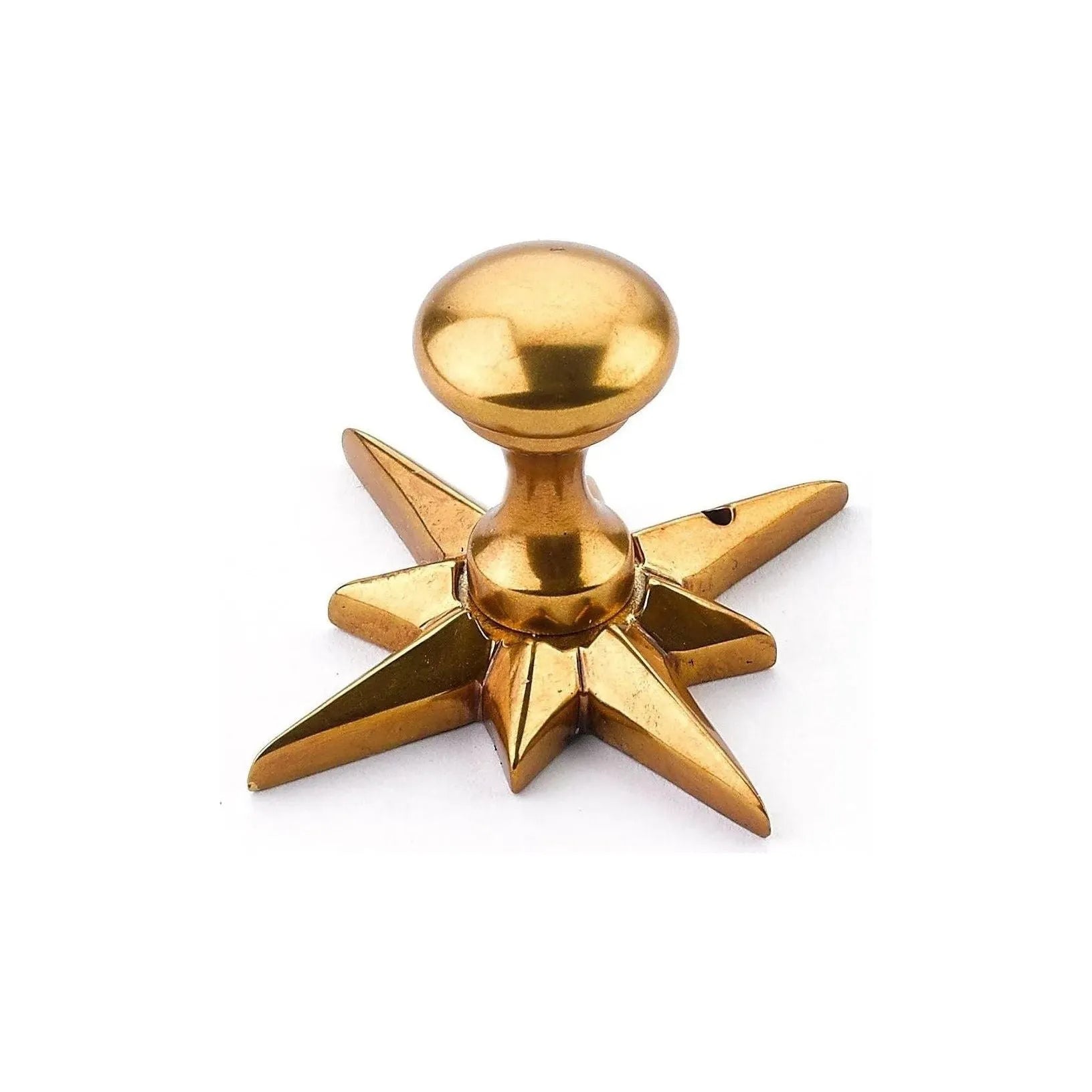 Schaub - Sonata Round Knob with Star Backplate - 982-PAR | Montreal Lighting & Hardware