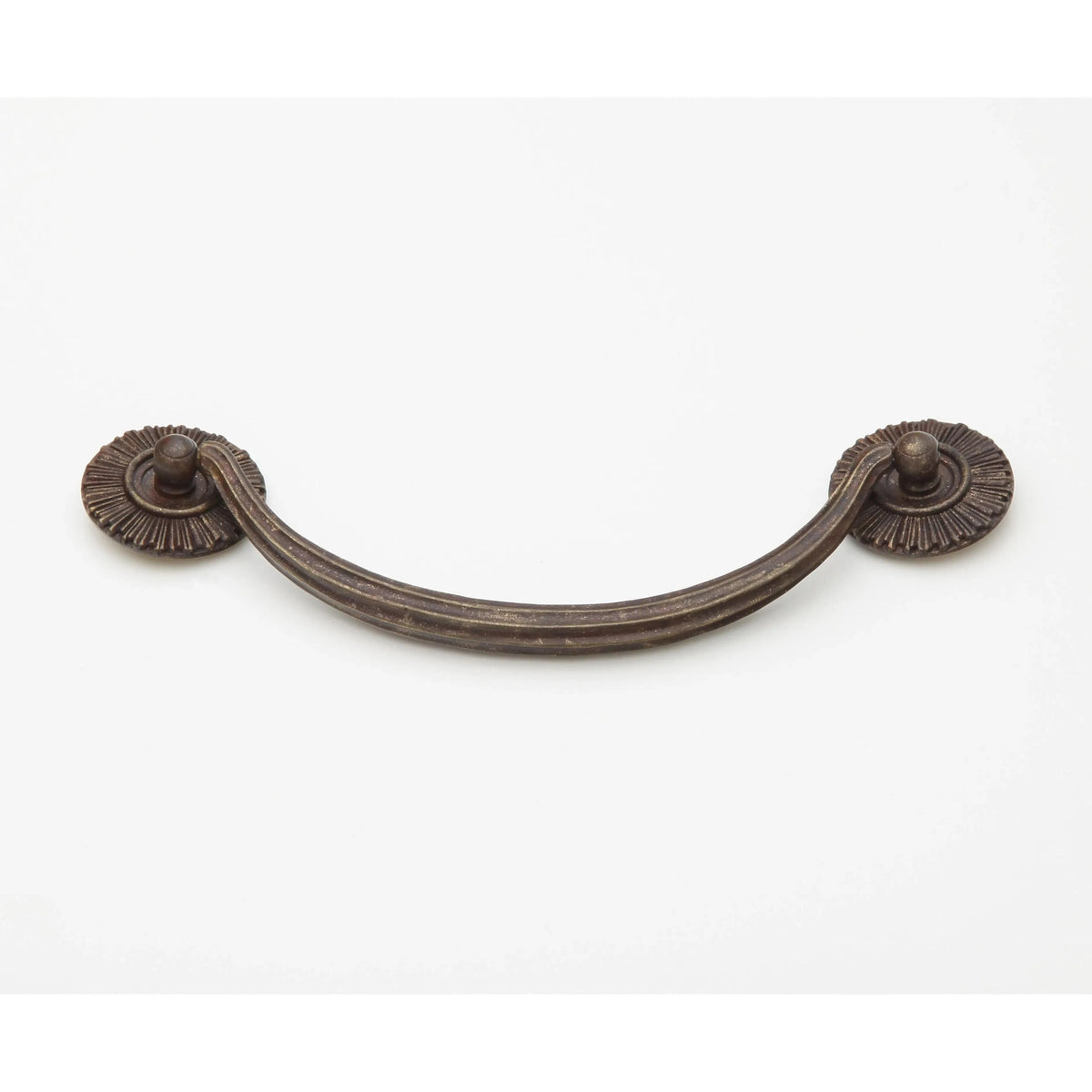 Schaub - Sunburst Bail Pull with Rosettes - 978-HLB | Montreal Lighting & Hardware