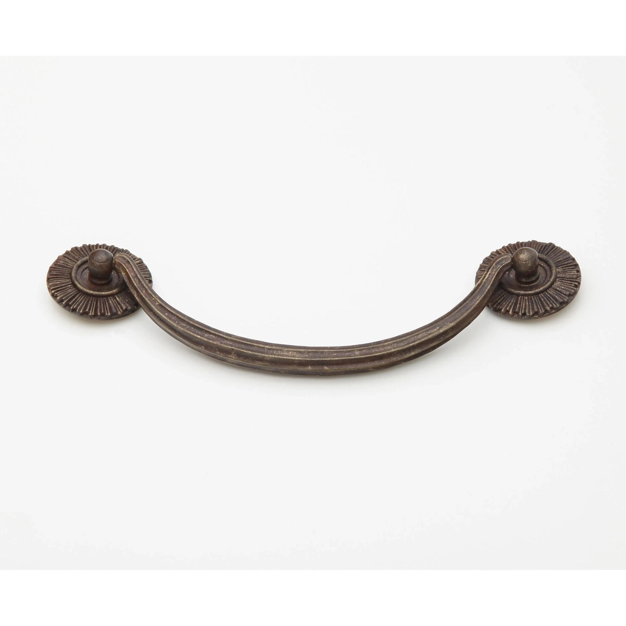 Schaub - Sunburst Bail Pull with Rosettes - 978-HLB | Montreal Lighting & Hardware