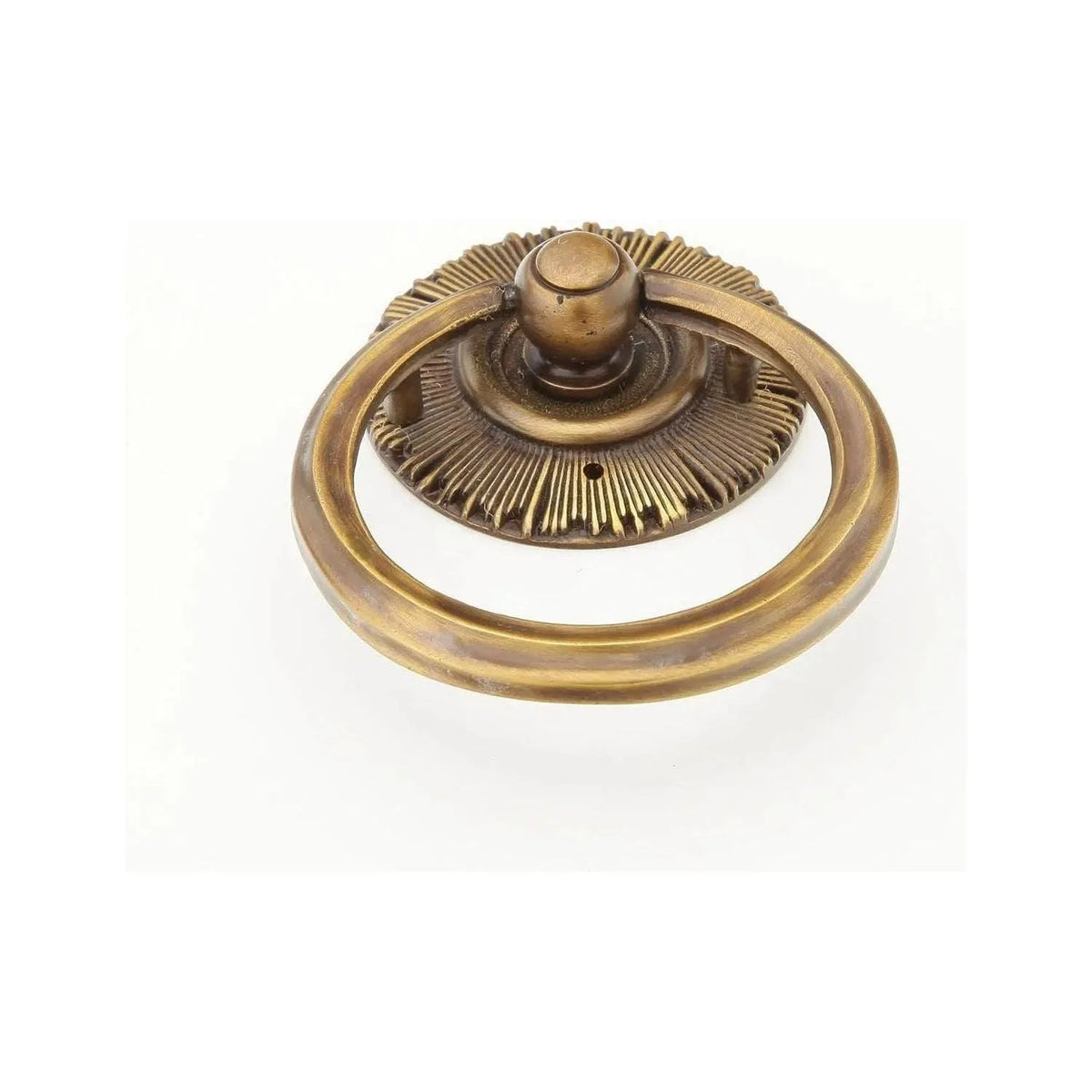 Schaub - Sunburst Ring Pull with Backplate - 977-ED | Montreal Lighting & Hardware