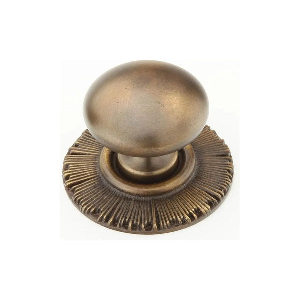 Sunburst Round Knob with Backplate