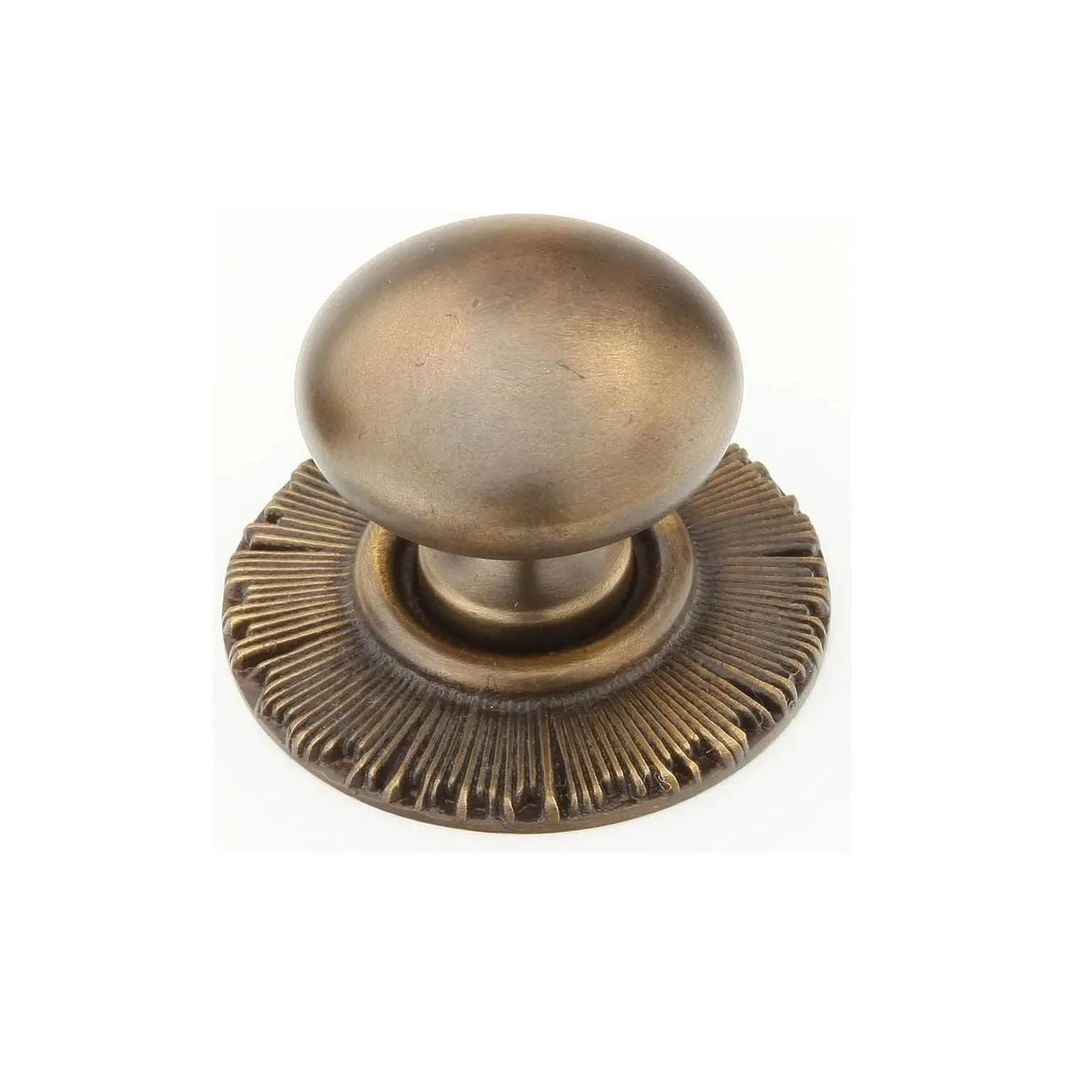 Schaub - Sunburst Round Knob with Backplate - 970-ED | Montreal Lighting & Hardware
