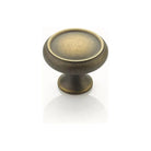 Schaub - Traditional Circle Knob - 711-ALB | Montreal Lighting & Hardware
