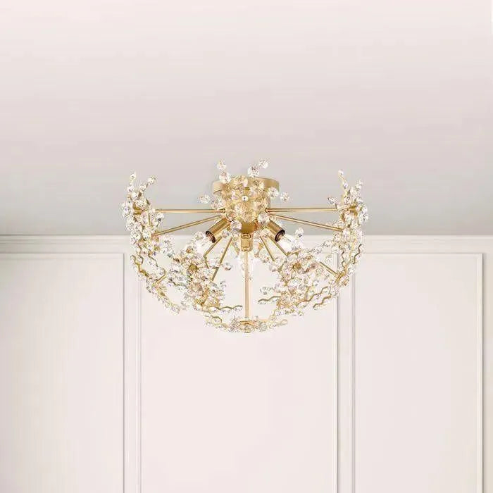 Schonbek 1870 - Esteracae Semi-Flush Mount - DN1218N-22S | Montreal Lighting & Hardware