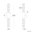 Schonbek Beyond - Cru LED Bath Vanity & Wall Light - BWS14222-PN | Montreal Lighting & Hardware