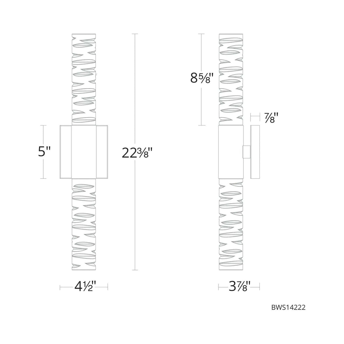 Schonbek Beyond - Cru LED Bath Vanity & Wall Light - BWS14222-PN | Montreal Lighting & Hardware