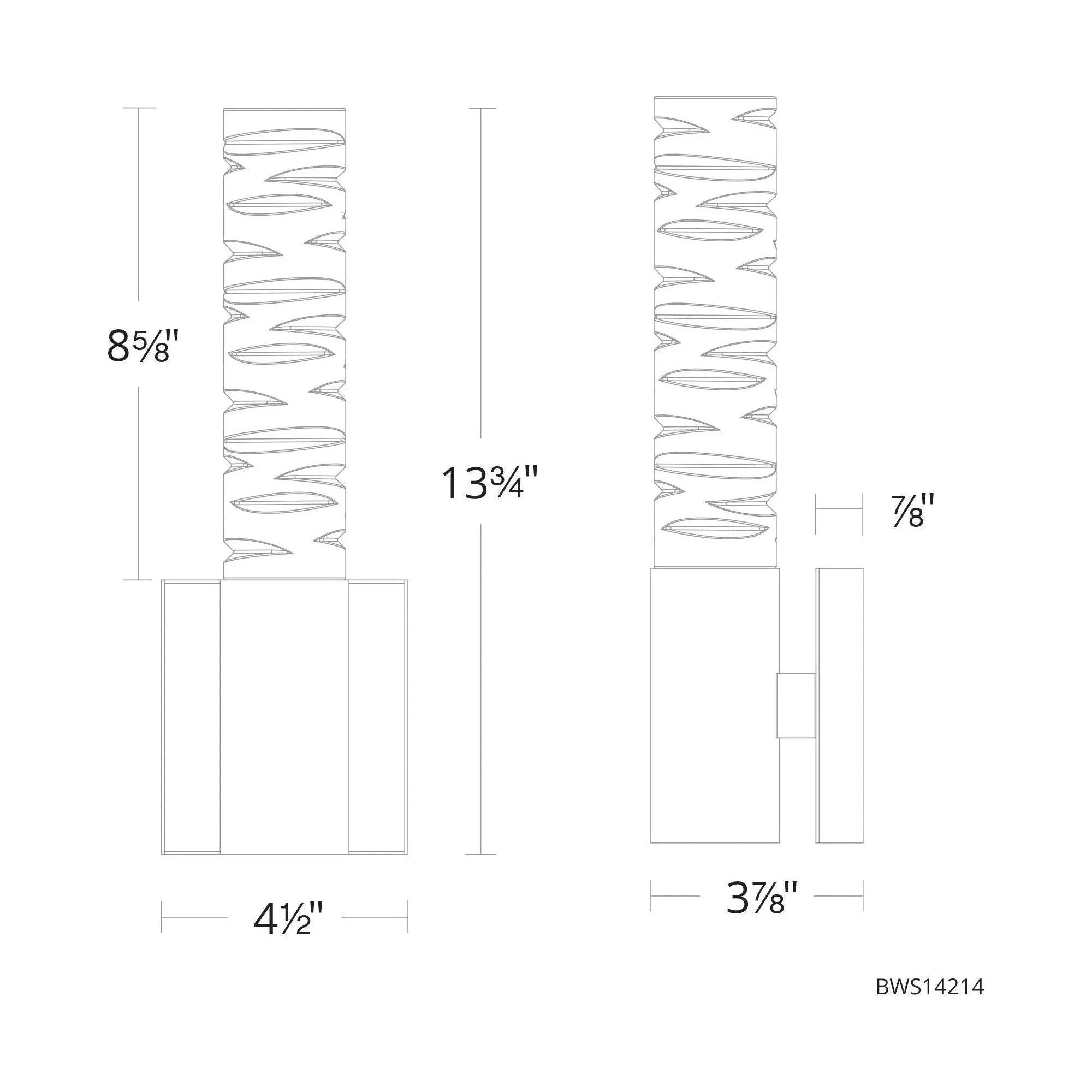 Schonbek Beyond - Cru LED Wall Sconce - BWS14214-PN | Montreal Lighting & Hardware