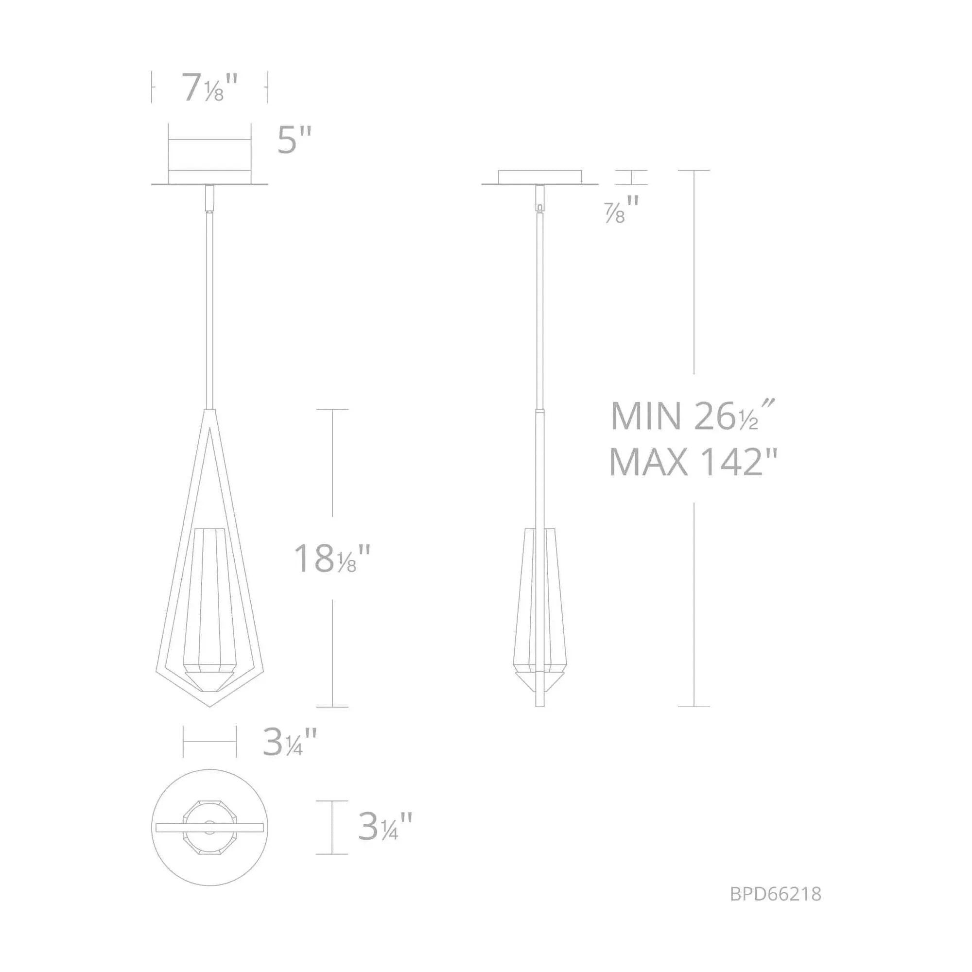 Schonbek Beyond - Devotion LED Mini Pendant - BPD66218-AB | Montreal Lighting & Hardware