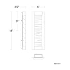 Schonbek Beyond - Echelon LED Wall Sconce - BWS10218-BK | Montreal Lighting & Hardware