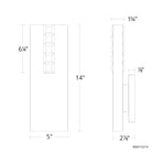 Schonbek Beyond - Helios LED Wall Sconce - BWS15214-AB | Montreal Lighting & Hardware