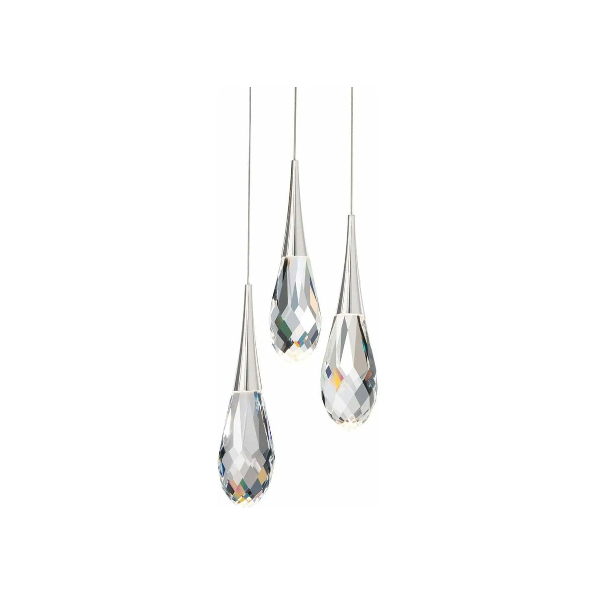 Schonbek Beyond - Hibiscus 3 Light LED Multi-Light Pendant - BPD21203-PN | Montreal Lighting & Hardware