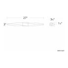 Schonbek Beyond - Kindjal LED Bath Vanity & Wall Light - BWS13227-AB | Montreal Lighting & Hardware