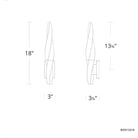 Schonbek Beyond - Kindjal LED Wall Sconce - BWS13218-AB | Montreal Lighting & Hardware
