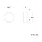 Schonbek Beyond - Melange LED Flush Mount - BFM61208-AB | Montreal Lighting & Hardware