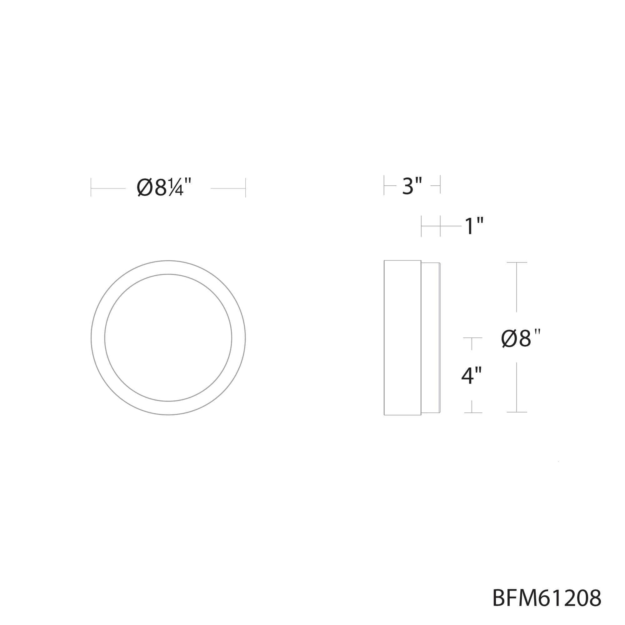 Schonbek Beyond - Melange LED Flush Mount - BFM61208-AB | Montreal Lighting & Hardware