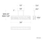 Schonbek Beyond - Mirage LED Linear Pendant - BPD16254-BK | Montreal Lighting & Hardware
