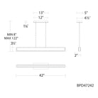 Schonbek Beyond - Mystique LED Linear Pendant - BPD47242-BK | Montreal Lighting & Hardware