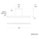 Schonbek Beyond - Mystique LED Linear Pendant - BPD47242-BK | Montreal Lighting & Hardware