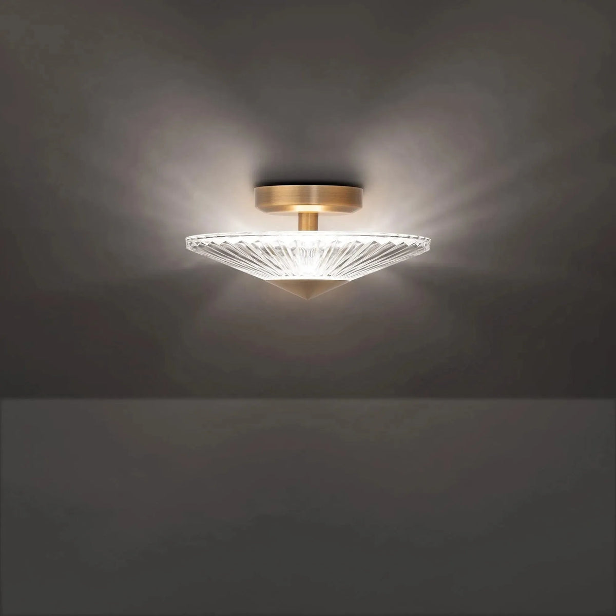Schonbek Signature - Origami Semi-Flush Mount - S7212-700H | Montreal Lighting & Hardware