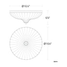 Schonbek Signature - Roma Flush Mount - S6012-700O | Montreal Lighting & Hardware